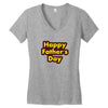 HAPPY FATHER DAY Women's V-Neck T-Shirt