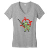 tortue tueuse de mario bros Women's V-Neck T-Shirt