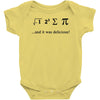 i ate sum pi t shirt s m l xl 2xl 3xl funny nerdy geeky college awesom Baby Onesie