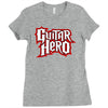 guitar hero logo Ladies Fitted T-Shirt