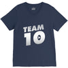 team 10 silver V-Neck Tee
