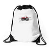 case ih red tractor boy comin' through Drawstring Bags
