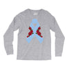 stomach cancer ribbon and rose Long Sleeve Shirts
