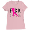 fuck cancer Ladies Fitted T-Shirt