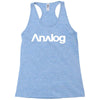 analog white logo Racerback Tank