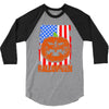 halloween american flag halloween american flag 3/4 Sleeve Shirt