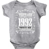 vintage made in 1992 perfectly aged a living legend Baby Bodysuit