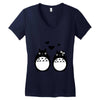 totoro Women's V-Neck T-Shirt