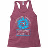 aperture science volunteer Racerback Tank