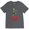 zombies eat brains V-Neck Tee