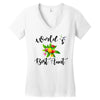world's best aunt Women's V-Neck T-Shirt