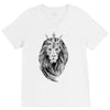 lion with crown V-Neck Tee