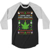 smoke weed every christmas 3/4 Sleeve Shirt