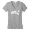 evolution diver   diving Women's V-Neck T-Shirt