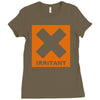 irritant mens Ladies Fitted T-Shirt