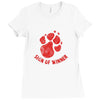 147. sign of winner 040 Ladies Fitted T-Shirt