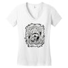 respect mah wizardrah! white Women's V-Neck T-Shirt