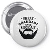 mens grandads bearded Pin-back button