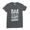 Be A Super Hero For Animals Go Vegan! Ladies Fitted T-Shirt