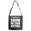 show me your kitties Adjustable Strap Totes