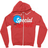 Text Zipper Hoodie