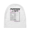 January Girl Facts Aquarius Baby Beanies