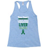 you can't scare or beat me i have been through liver cancer Racerback Tank