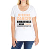 Uterine Cancer Awareness I Wear Peach For Some Special To Me Ladies Curvy T-Shirt