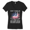 Veteran Don't Thank Me Thank My Brothers &amp; Sisters Who Never Came Back Women's V-Neck T-Shirt