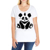 panda Ladies Curvy T-Shirt