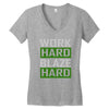 work hard blaze hard Women's V-Neck T-Shirt