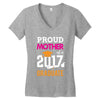 Class of 2017 Proud Mother Graduation Women's V-Neck T-Shirt