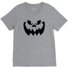 evil pumpkin face halloween costume V-Neck Tee