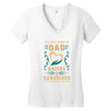 The Best Kind of Dad Raises a Caregiver Yes, She Bought Me This Shirt Women's V-Neck T-Shirt