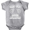 this guy loves atlanta Baby Onesie