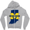 Indiana for Michigan - Limited edition Zipper Hoodie