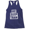v5 eat sleep train Racerback Tank