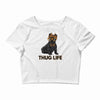 thug life Crop Top