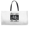 bike lane Weekender Totes