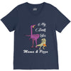 mama &amp; pizza dinasour. V-Neck Tee