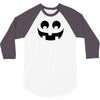 halloween pumpkin face 3/4 Sleeve Shirt
