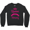 queens are born in february Crewneck Sweatshirt