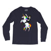 unicorn and human best friends Long Sleeve Shirts