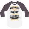 Super Cool Daddy Of A Freaking Awesome Daughter 3/4 Sleeve Shirt