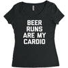 beer run cardio Women's Triblend Scoop T-shirt