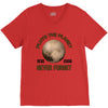 pluto the planet never forget V-Neck Tee
