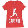 captain pinstripes Ladies Fitted T-Shirt