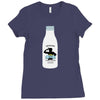 10. fight milk 002 Ladies Fitted T-Shirt