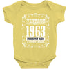 vintage made in 1963 perfectly aged a living legend Baby Bodysuit