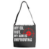 i still mis my ex but my aim is improving Adjustable Strap Totes